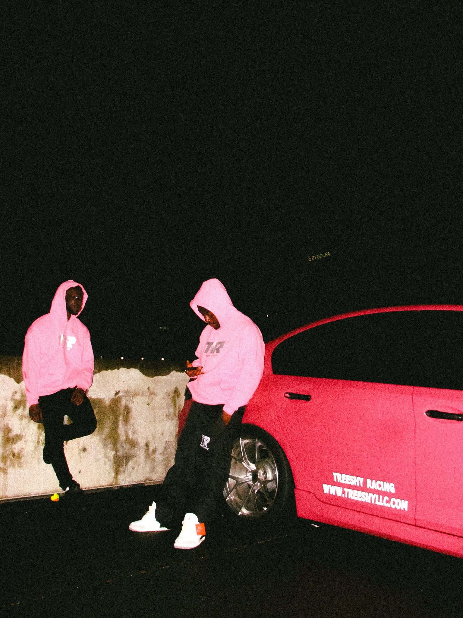 PINK TR HOODIE